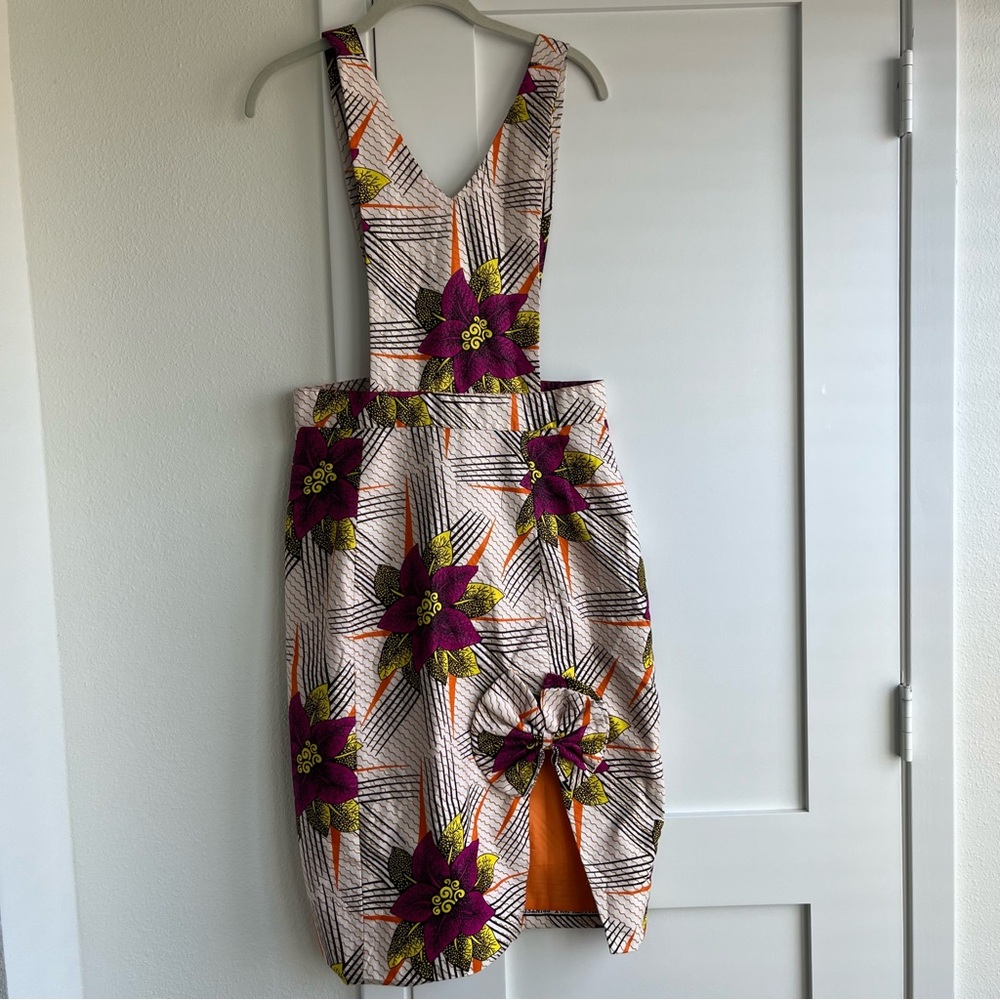 Floral Patterned Overall Dress